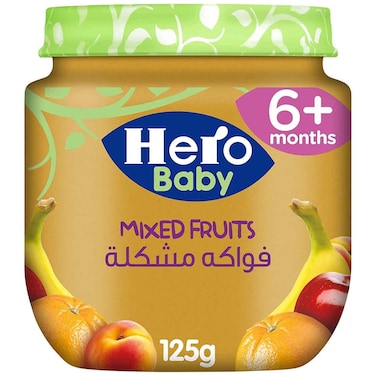 Hero Baby Mixed Fruits Puree 6+ Months, 125g