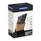 Tramontina Ultracorte 6 Pieces Knife and Block Set with Stainless Steel Blade and Black Polypropylene Handle