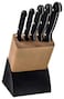Tramontina Ultracorte 6 Pieces Knife and Block Set with Stainless Steel Blade and Black Polypropylene Handle
