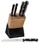 Tramontina Ultracorte 6 Pieces Knife and Block Set with Stainless Steel Blade and Black Polypropylene Handle