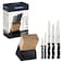 Tramontina Ultracorte 6 Pieces Knife and Block Set with Stainless Steel Blade and Black Polypropylene Handle
