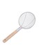 TO Z 24 cm Stainless Steel Skimmer with Wooden Handle, 61 cm Total Length &acirc;&euro;&ldquo; Fine Mesh Frying Strainer for Pasta, Snacks, Soups &amp; Draining Tasks