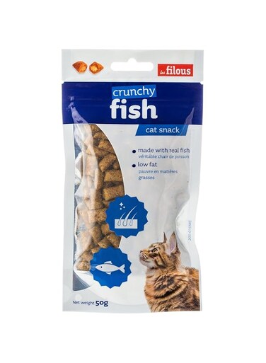LES FILOUS Crunchy Deep Sea Fish 50G, Blue