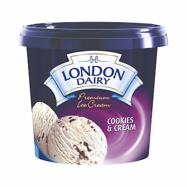 London Dairy Cookies and Cream Ice Cream, 1L