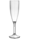 Flute Pieces Champagne Glass 183Ml - Polycarbonate Stemware For Elegant Dining