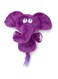 HEAR DOGGY!, Flattie Elephant, Mini, Ultrasonic, Silent Squeaker Dog Toy, Chew Resistant, Durable Plush, No Stuffing, Soft, Tough, Reinforced Seams