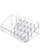 Organizer, Acrylic Lipstick Rack with 16 Sections for Lipstick, Makeup Brush, Eyeliner, Nail Gel Perfume, Save Space Cosmetic Storage Tray for Bathroom, Dressing Room, Bedroom