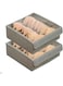 NALACAL Underwear Socks Storage Organizer with Lid, 2 Packs Foldable Closet Drawer Organizer with Dividers, Wardrobe Storage Boxes, Fabric Dresser Bin for Bra Scarf Neck Tie Container (7 Cells Gray)