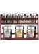 HOMESMART Premium Quality Glass Jar Spice Rack   Kitchen Organizer For Spice Bottles with Airtight Metal Lid   Set of 9 pcs Spice Organizing Jars Glass Jars For Kitchen Rack   Premium Gift