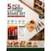 5-Piece Kitchen Cutting Board Set with Chef Knife, Utility Knife, Scissors &amp; Knife Sharpener