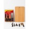 5-Piece Kitchen Cutting Board Set with Chef Knife, Utility Knife, Scissors &amp; Knife Sharpener