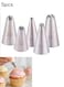5PCS Large Piping Tips Set,&Acirc;&nbsp; Stainless Steel Cake Decorating Tips, Frosting Icing Tips for Cupcakes, Cake, Cookie and Decorating