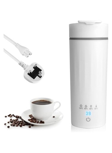 Portable Electric Kettle For Travel,Stainless Steel Electric Kettle For Coffee Milk Tea, Hot Water Boiler,Electric Water Cup,Health Pot,Boil Dry Protection, Auto Shut-Off (475ml(4 Variable Preset) s)