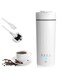 Portable Electric Kettle For Travel,Stainless Steel Electric Kettle For Coffee Milk Tea, Hot Water Boiler,Electric Water Cup,Health Pot,Boil Dry Protection, Auto Shut-Off (475ml(4 Variable Preset) s)