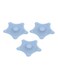 3-Piece Star-Shaped Silicone Sink Strainer Multicolour