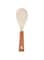JZS Rice Paddle Non Stick Rice Scooper Silicone Standing Rice Spoon Paddle Heat Resistant Rice Cooker Spoon with Wood Handle