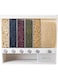 Dry Food Dispenser, One-Click Rice Output Food Containers, Wall mounted 6 Grid Cereal Dispenser, Rice Dispenser Kitchen Storage for Rice, Beans, Grains