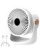 Lumins&trade; Desk Fan for office Portable mini table Fan mode switching between charging and USB charging 3 Speed Adjustable Air Circulator Fan, Strong Wind Fan for Home, Desktop,Car Outdoor Travel (White)
