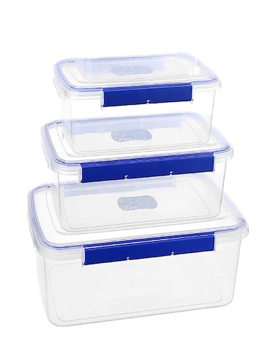 Food Storage Containers, 24,14,7 Liter Stackable Kitchen Organizer Boxes, BPA Free &amp; Microwave Freezer