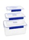 Food Storage Containers, 24,14,7 Liter Stackable Kitchen Organizer Boxes, BPA Free &amp; Microwave Freezer