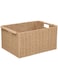 Homesmiths Large Storage Basket with Wooden Handle 47 x 35 x 24 cm