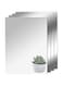 TSKDKIT HD Adhesive Mirror 4 Pieces No Glass Mirror Tiles A4 Self-Adhesive Mirror Sheets Flexible Mirror Film Self-Adhesive Acrylic Wall Decoration Decorative Mirror Wall Mirror (29 x 21 cm)