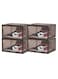 Shoe Storage Box Large Shoe Organizer Storage Boxes for Closet Shoe Sneaker Container Storage Boxes Plastic Shoe Display Case Shoe Rack Storage Stackable Shoe Organizers Bin Shoe Box for Closet