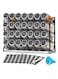 Spice Rack Organizer for Cabinet, Spice Organizer with 28 Empty Spice Jars Funnel, Spice Labels, Seasoning Organizer for Countertop, Cabinet, Kitchen, Pantry, Cupboard