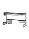 Stainless Steel Dish Drainer Rack Black 65x32x52cm