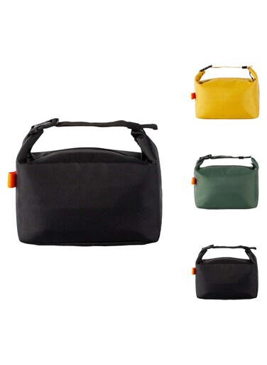 Lunch Bag for Adult Women Men: Reusable High Capacity Lunch Tote Bags - Small Leakproof Cooler Lunch Box Bag for Work, Office, Picnic, Travel (Black)