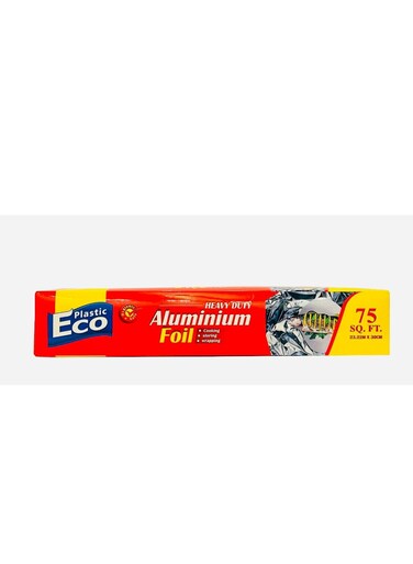 Plastic Aluminium Foil Silver 75sqft 23.22m &Atilde;&mdash; 30cm