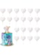 Pack of 10 Acrylic Cake Toppers, Blank DIY Acrylic Cake Toppers, Cake Decoration, Transparent Acrylic Cake Toppers, DIY Cake Decoration, Clear Acrylic Cake Toppers for Birthday Cake Decoration,