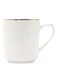 Bone Wave Coffee Mug 325ml White/Gold Outline