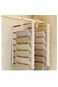 Pants Hangers Non Slip 2 Pack Space Saving Hangers Multi-Layer Pants Hanger Stainless Steel Space Saver Hangers Closet Storage Organizer for Jeans Trouser Slack Clothes