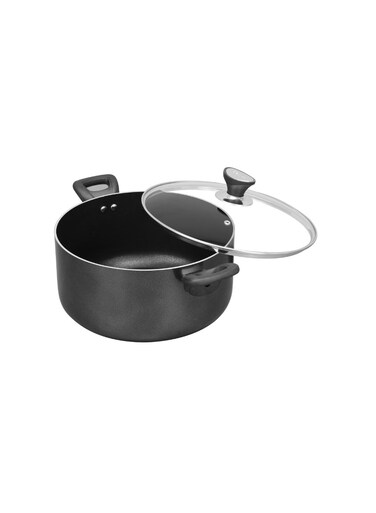 Casserole Premium Cookware, Even Heating, Tempered Glass Lid, High Quality Aluminum, Non-Stick Coating , Bakelite Heat Resistant Handle, Durable Construction, Easy to Clean 22Cm &amp; 3.5 Ltr.
