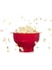 Joyzzz Silicone Popcorn Maker, Collapsible Silicone Popcorn Maker with Handles and Lid, Bpa Free Popcorn Popper Bowl, Microwave Collapsible Bowl for Dishwasher Safe (Red)