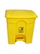 Pedal Waste Bin with Lid - 30L, 45L, 68L, 87L   Grey, Yellow, Red, Green   Durable Plastic Trash Bin with Foot Pedal &amp; Lid (Yellow, 30 LTR)