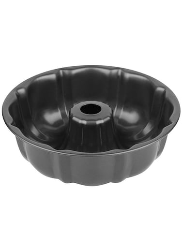 Non-stick Cake Pan, Heavy Duty Carbon Steel Fluted Tube Round Baking Pan,Buntz Pound Cake Pan Mold,Tube Bakeware,Baking Mold for Jello,Gelatin,Chocoflan,Flan