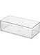Home Edit Medium Shallow Clear Bin Organizer &acirc;&euro;&ldquo; Stackable Plastic Storage Bin for Fridge, Pantry &amp; Cabinets, BPA-Free Transparent Organizer for Kitchen &amp; Home Storage