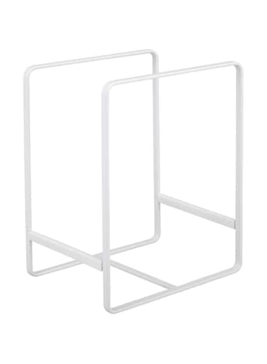Yamazaki Home Rack Stand/Dish Storage/Plate Holder, Large, White