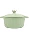V A V Healthy and Safe, Non-Stick Enameled Cast Iron Dutch Oven Casserole, 22x10.5cm / 8.7x4.1Inch &ndash; Light Green