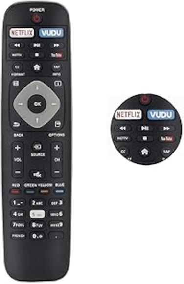 MATCOM New Universal Replacement TV Remote Control NH500UP Fit for Philips Smart TV LCD LED 4K UHD TV Television