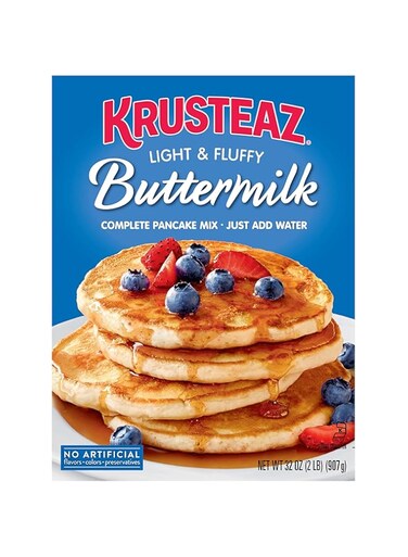 Krusteaz Light &amp; Fluffy Complete Buttermilk Pancake Mix 2 LB. (Pack of 2)