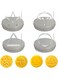 LUYAO 12pcs/set Squid Biscuits Sugar Pie, Cookie Candy Mold and Storage Tin Can Candy Cookies Board Games Realistic Korean Movie Props Family Table Games Toy