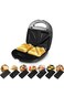 7-in-1 Waffle &amp; Sandwich Maker &ndash; Grill, Toast, Bake &amp; More with Interchangeable Plates &ndash; Easy Clean
