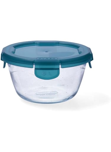 Pyrex Cook&amp;Go 0.8L Rectangle Storage Dish with Airtight Lid - Versatile Freezer-to-Oven Solution - Green