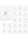 Tazweeq Adhesive Wall Hooks, 20Pcs Adhesive Wall Mount Screw Hooks for Bathroom Kitchen