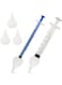 Pet Feeding Nipple, Silicone Feeding Nipple and Syringes, Pet Nursing Nipple, Reusable Pet Nursing Syringes for Newborn Kittens, Puppies, Rabbits, Small Animals, Dongdong pet (5 Nipple+2 Syringes)