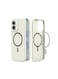 Mobcos iPhone 17 Cream Elite Ring Premium Silicone MagSafe Case for iPhone   Silky Soft Touch   Military-Grade Shockproof Protection   Strong Magnetic Compatibility   Luxury Slim Cover
