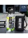 2000ML Portable Glass Drinking Bottle With Handle And Protection Sleeve